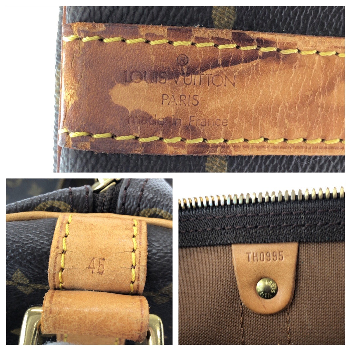 15697
LOUIS VUITTON ルイヴィトン モノグラム キーポル45 バンドリエール 男女兼用 ブラウン ゴールド金具 PVC M41428 ショルダーバッグ ボストンバッグ 2way  レディース