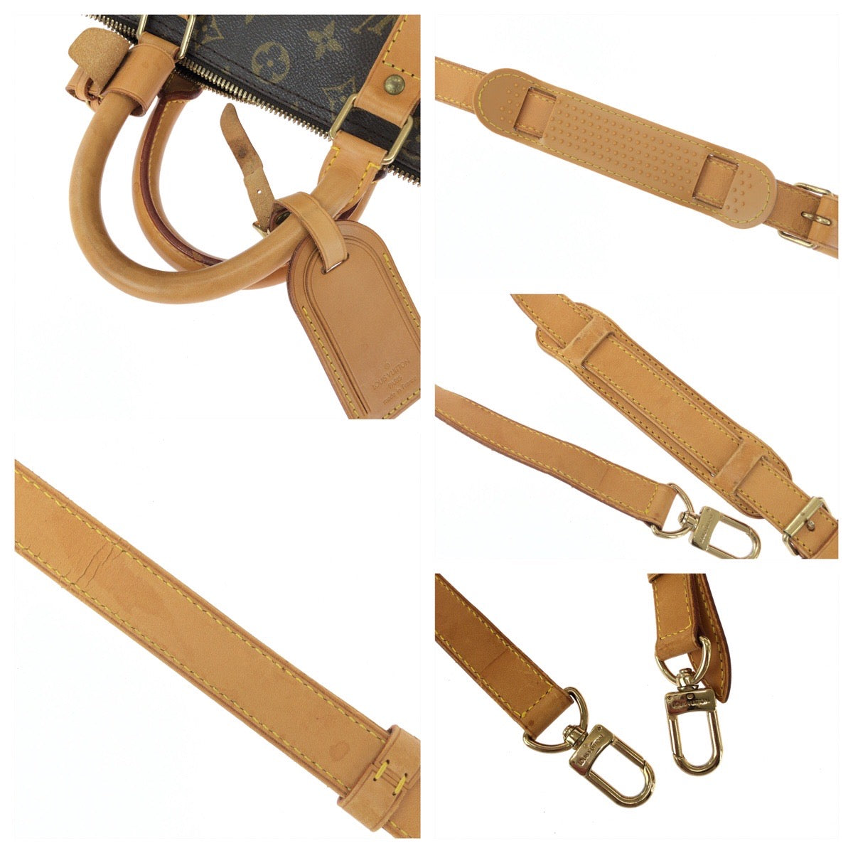 15697
LOUIS VUITTON ルイヴィトン モノグラム キーポル45 バンドリエール 男女兼用 ブラウン ゴールド金具 PVC M41428 ショルダーバッグ ボストンバッグ 2way  レディース
