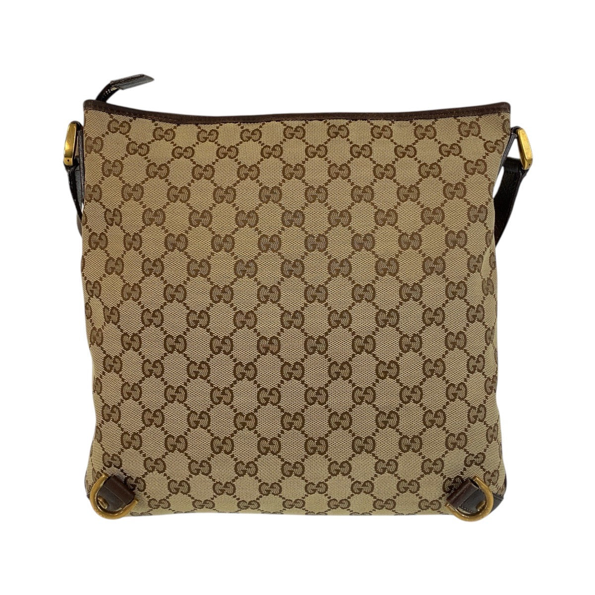 15698
GUCCI グッチ アビー ベージュ ブラウン ゴールド金具 GGキャンバス / レザー 131326 ショルダーバッグ メッセンジャーバッグ  レディース ABP27
