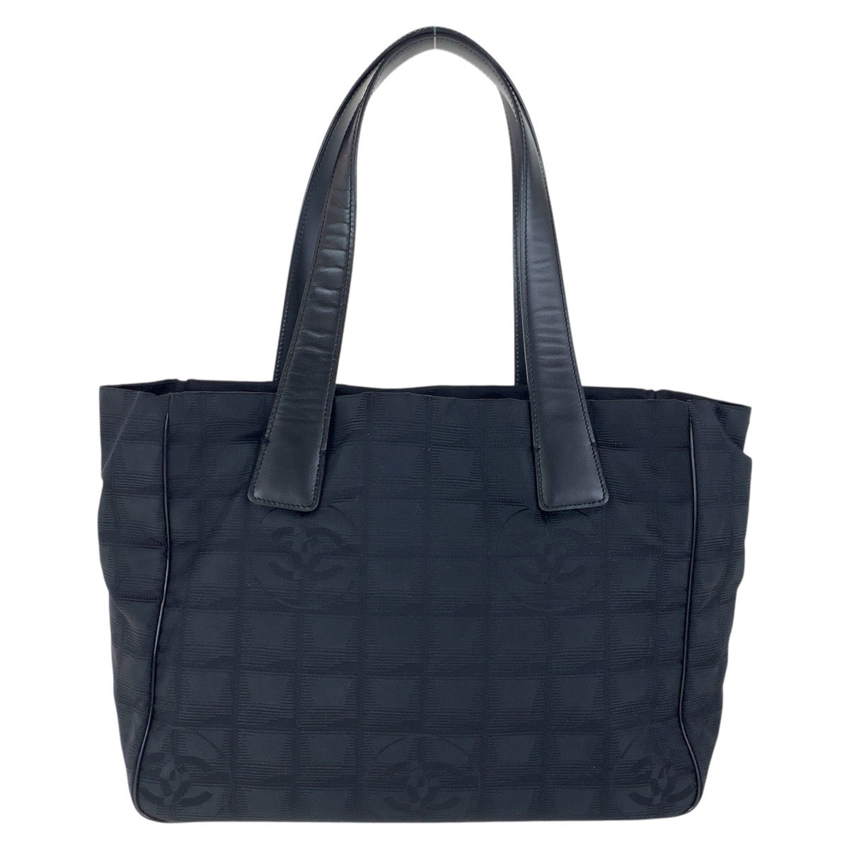 15699
CHANEL シャネル ヴィンテージ ニュートラベルライン ココマーク ブラック 黒 ゴールド金具 キャンバス / レザー トートバッグ ショルダーバッグ  レディース