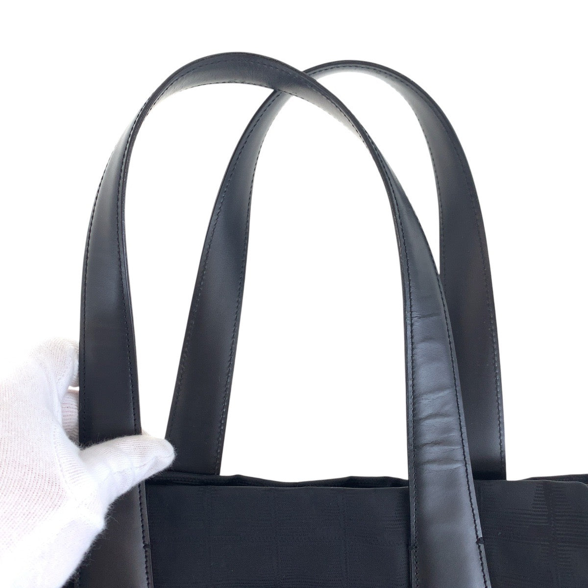 15699
CHANEL シャネル ヴィンテージ ニュートラベルライン ココマーク ブラック 黒 ゴールド金具 キャンバス / レザー トートバッグ ショルダーバッグ  レディース