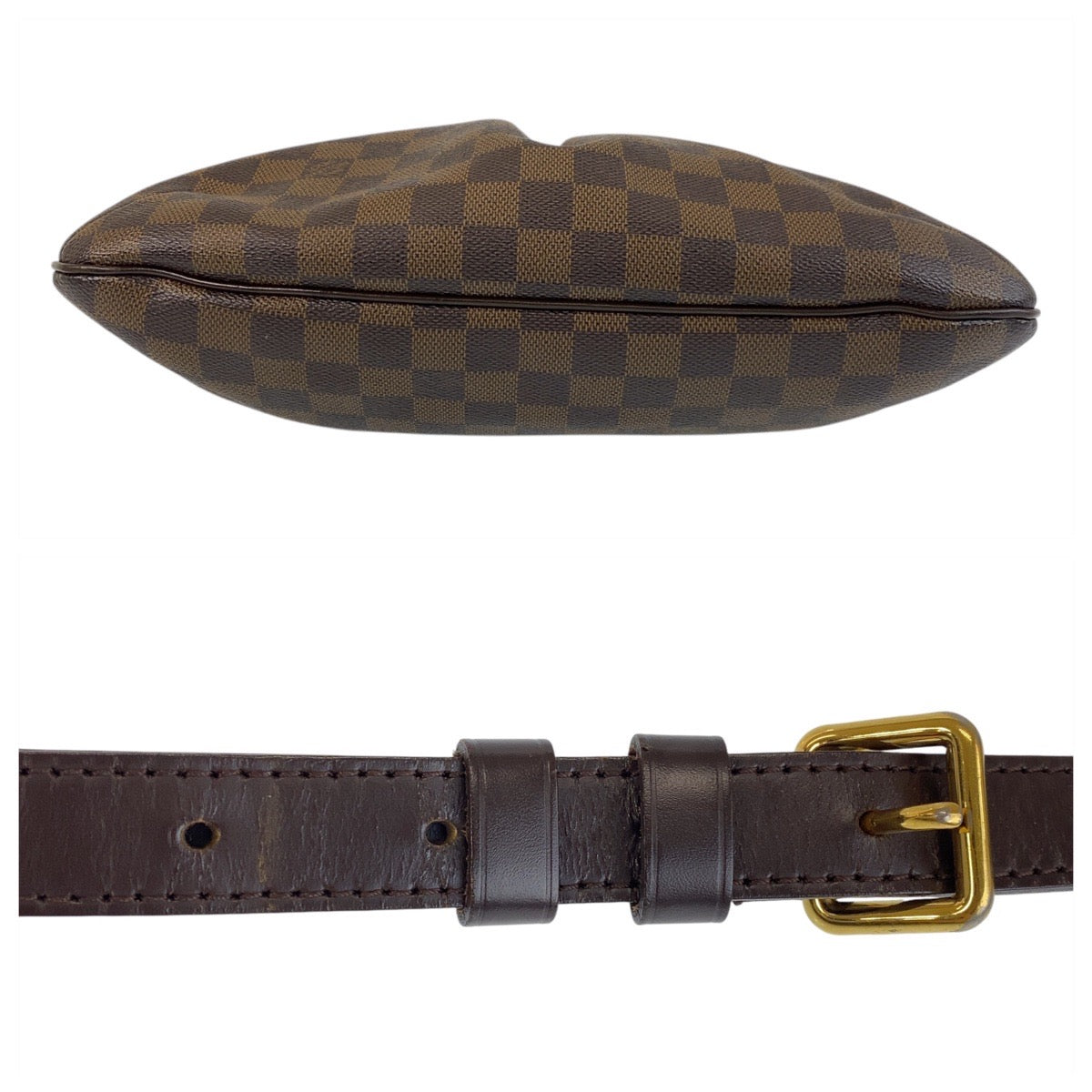 15702
LOUIS VUITTON ルイヴィトン ダミエ ブルームズベリPM ブラウン ゴールド金具 PVC / レザー N42251 ショルダーバッグ メッセンジャーバッグ  レディース