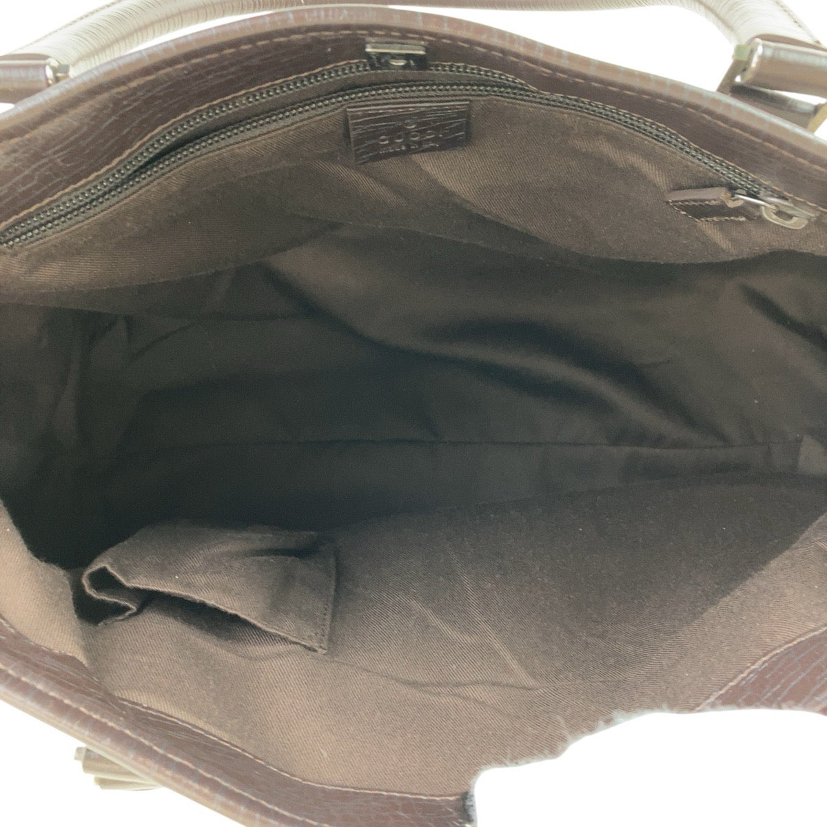 15705
GUCCI グッチ ブラウン グレー シルバー金具 GGスプリームキャンバス / レザー 114595 トートバッグ ショルダーバッグ  レディース