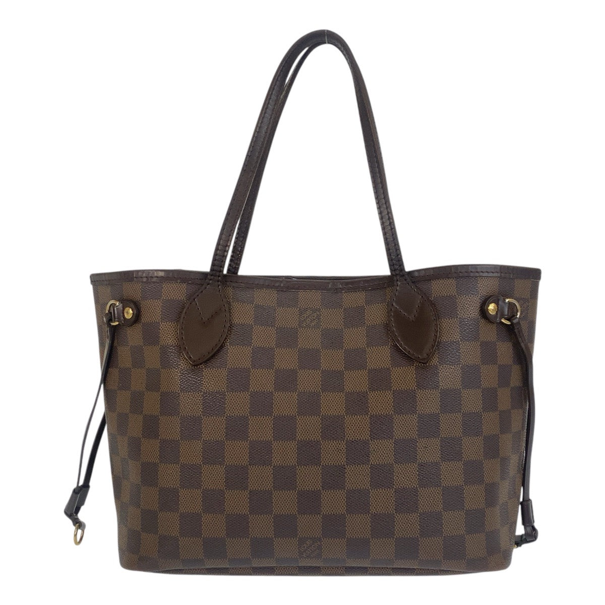 15713
LOUIS VUITTON ルイヴィトン ダミエ ネヴァーフルPM ブラウン ゴールド金具 PVC / レザー N51109 トートバッグ ショルダーバッグ  レディース