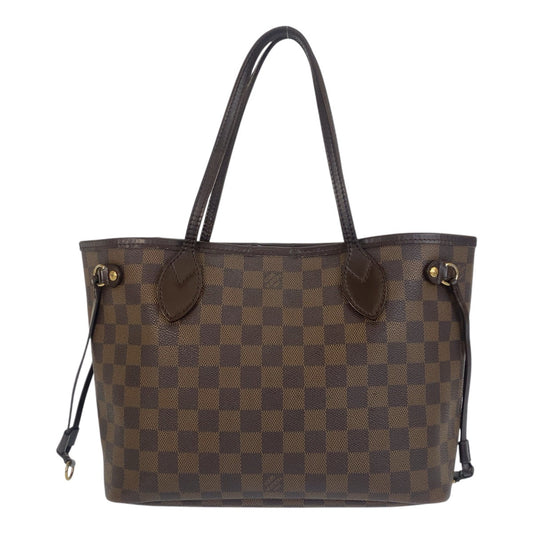 15713
LOUIS VUITTON ルイヴィトン ダミエ ネヴァーフルPM ブラウン ゴールド金具 PVC / レザー N51109 トートバッグ ショルダーバッグ  レディース
