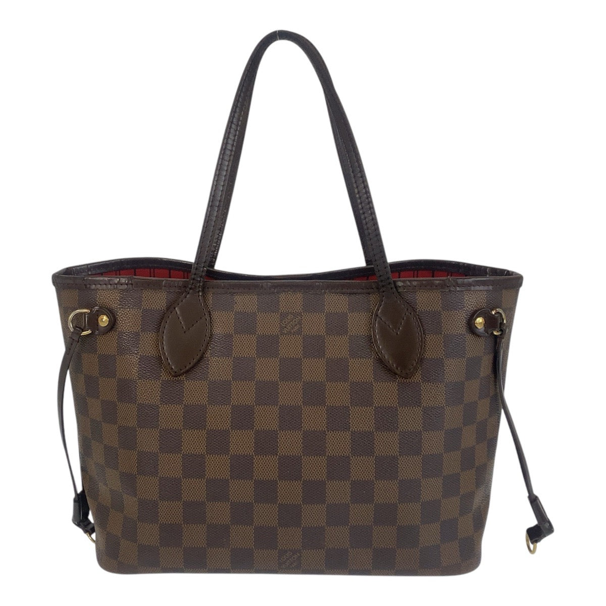 15713
LOUIS VUITTON ルイヴィトン ダミエ ネヴァーフルPM ブラウン ゴールド金具 PVC / レザー N51109 トートバッグ ショルダーバッグ  レディース