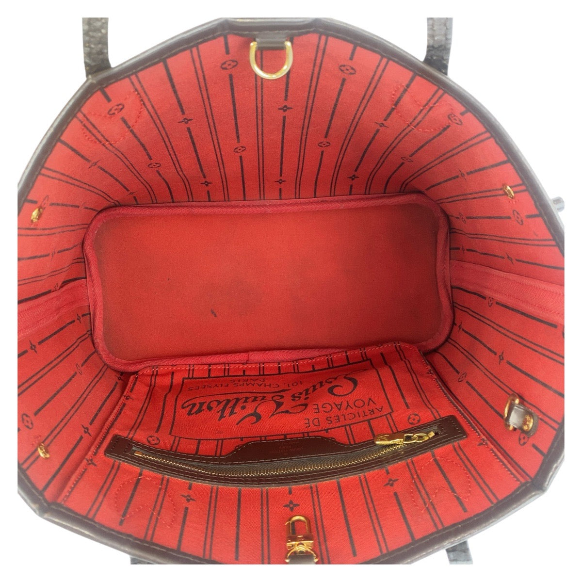 15713
LOUIS VUITTON ルイヴィトン ダミエ ネヴァーフルPM ブラウン ゴールド金具 PVC / レザー N51109 トートバッグ ショルダーバッグ  レディース