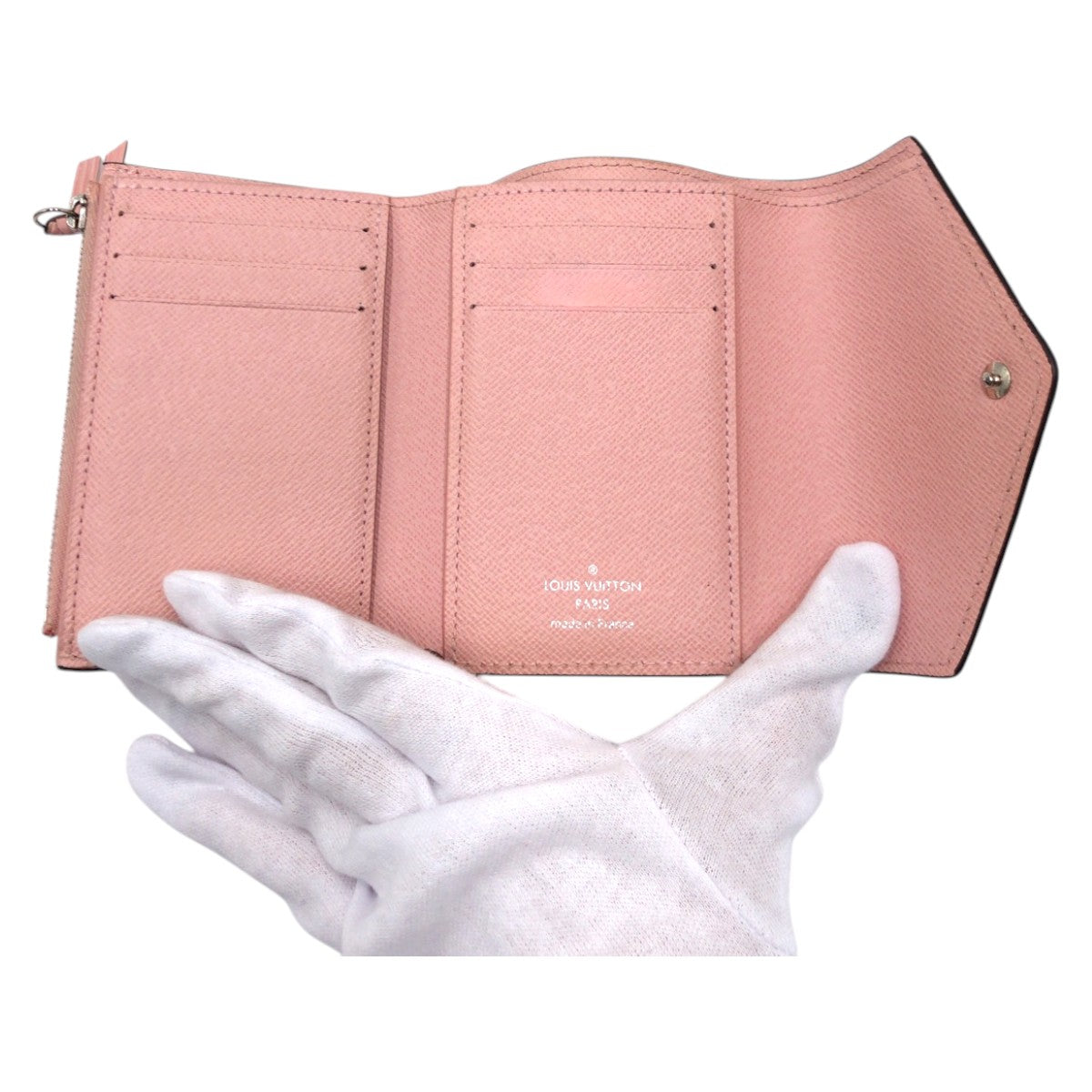 15714
LOUIS VUITTON ルイヴィトン エピ ポルトフォイユ ヴィクトリーヌ ピンク ローズバレリーヌ エピレザー M62946 三つ折り財布 折財布 コンパクトウォレット  レディース