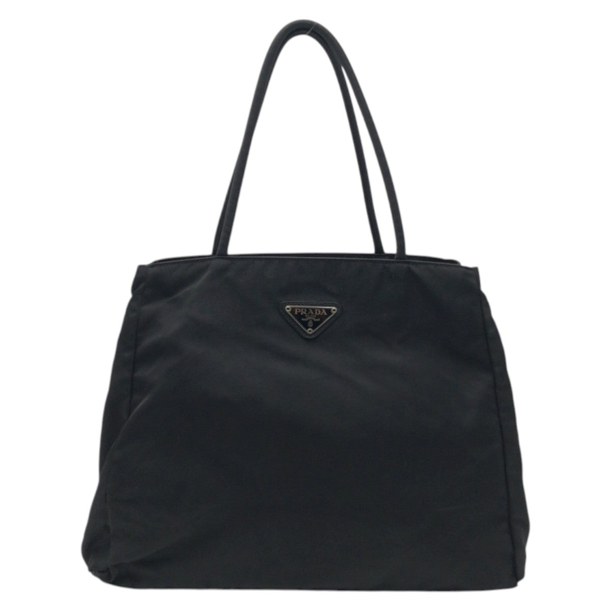 15720
PRADA プラダ テスート 三角ロゴ ブラック 黒 ナイロン ハンドバッグ トートバッグ レディース ABP