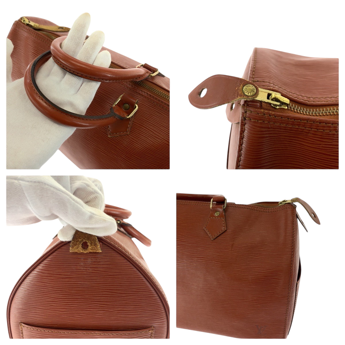 15723
LOUIS VUITTON ルイヴィトン エピ スピーディ35 ブラウン ゴールド金具 エピレザー M42993 ハンドバッグ ミニボストンバッグ  レディース