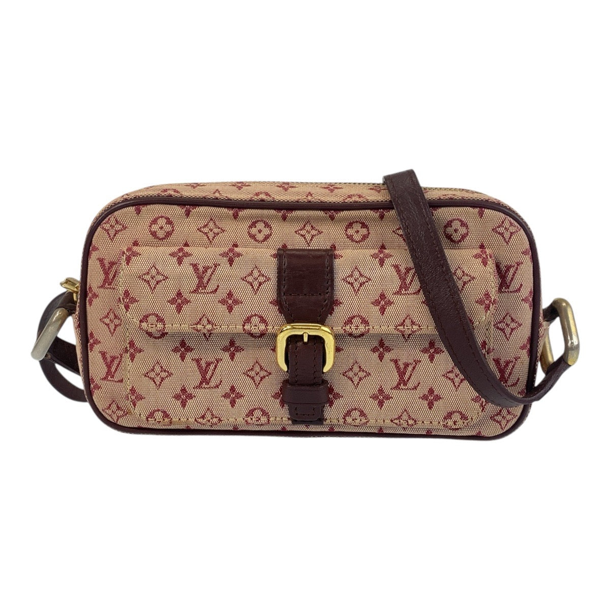 15724
LOUIS VUITTON ルイヴィトン モノグラムミニ ジュリエットMM ピンク ブラウン ゴールド金具 キャンバス / レザー M92219 ショルダーバッグ ポシェット  レディース AB29