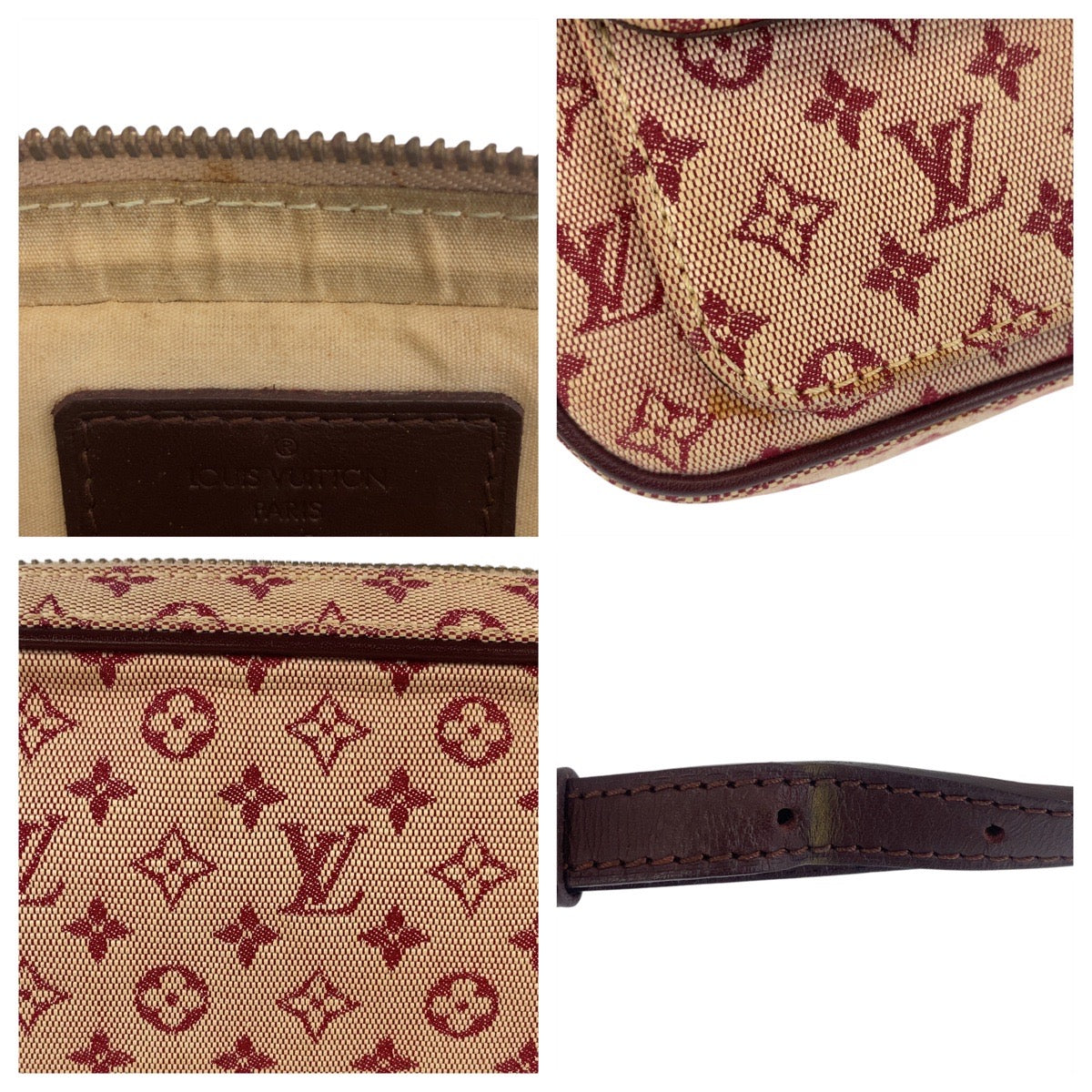 19829
LOUIS VUITTON ルイヴィトン モノグラムミニ ジュリエットMM ピンク ブラウン ゴールド金具 キャンバス / レザー M92219 ショルダーバッグ ポシェット レディース AB35