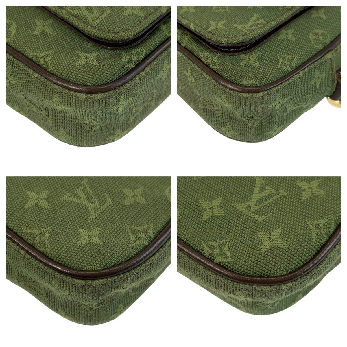 15725
LOUIS VUITTON ルイヴィトン モノグラム ミニ ジュリエット カーキ ゴールド金具 キャンバス / レザー M92418 ショルダーバッグ ポシェット  レディース