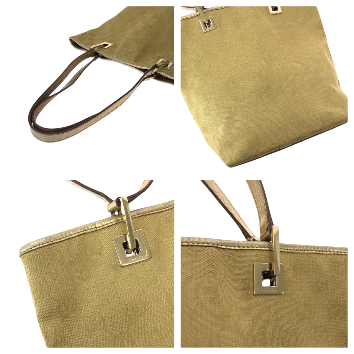 15726
GUCCI グッチ ゴールド ゴールド金具 GGキャンバス 002 1099 トートバッグ ハンドバッグ  レディース AB19