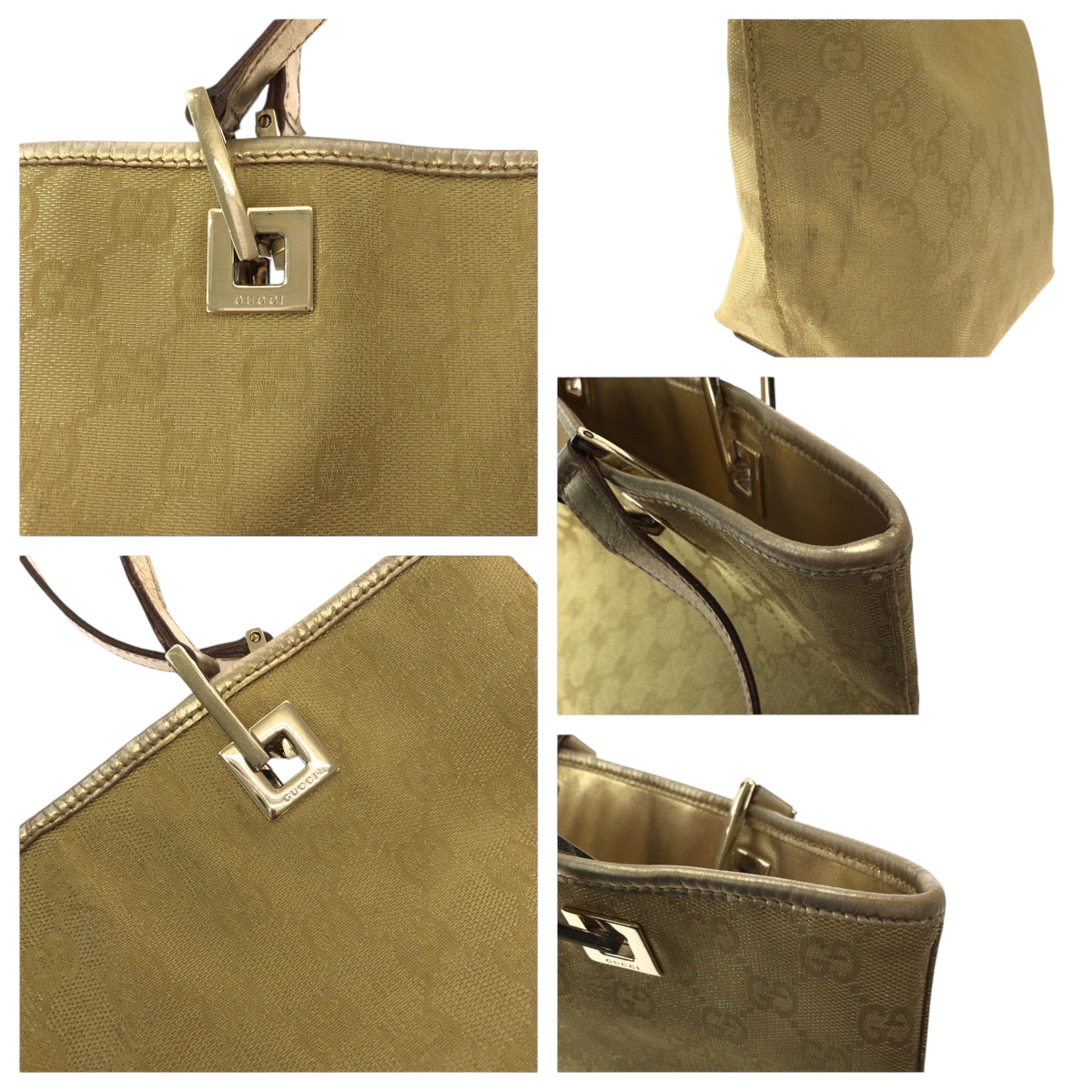 15726
GUCCI グッチ ゴールド ゴールド金具 GGキャンバス 002 1099 トートバッグ ハンドバッグ  レディース AB19