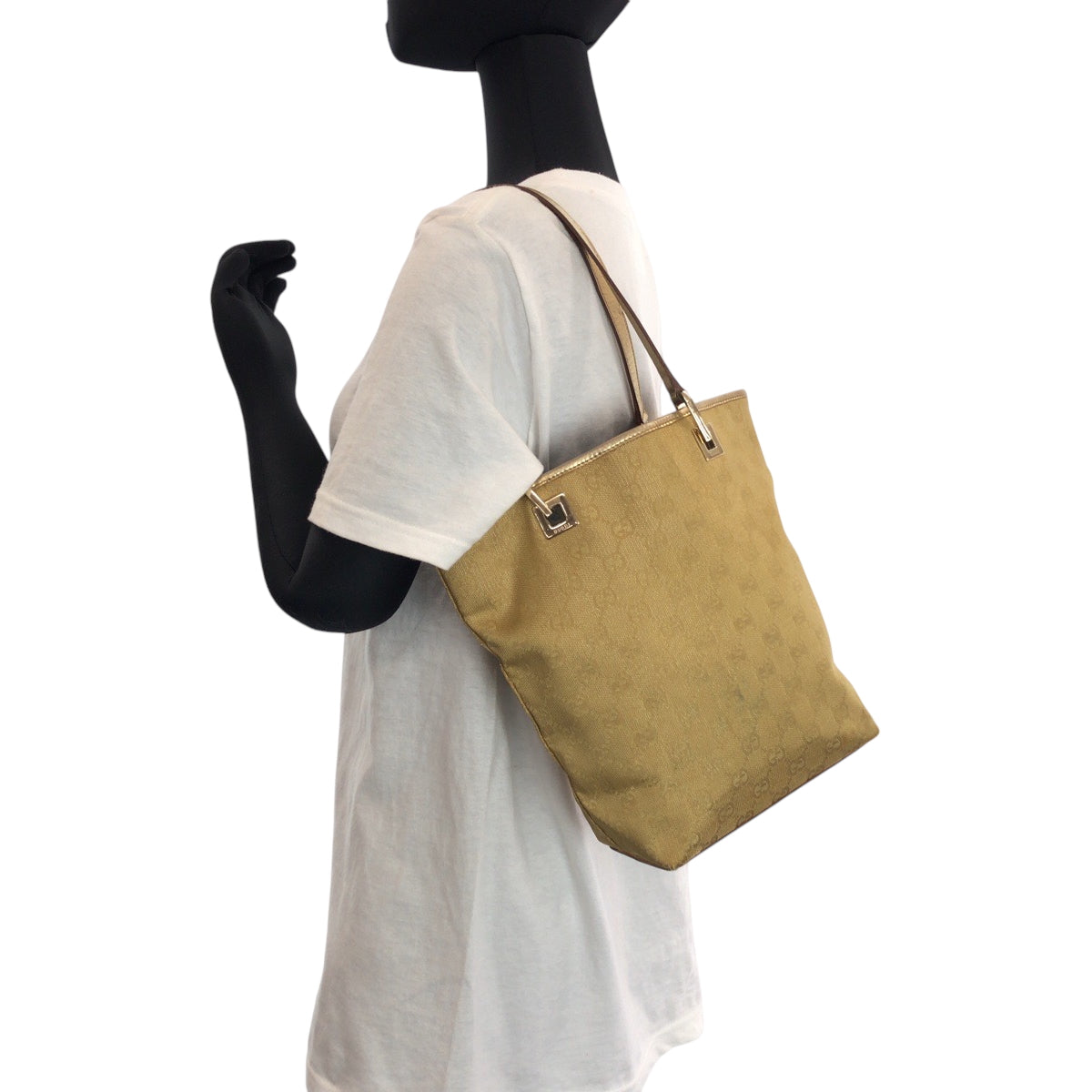 15726
GUCCI グッチ ゴールド ゴールド金具 GGキャンバス 002 1099 トートバッグ ハンドバッグ  レディース AB19
