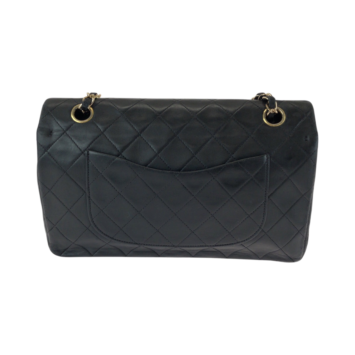 15731
CHANEL シャネル マトラッセ ダブルフラップ ココマーク ターンロック ブラック 黒 ゴールド金具 ラムスキン チェーンショルダーバッグ  レディース AB270