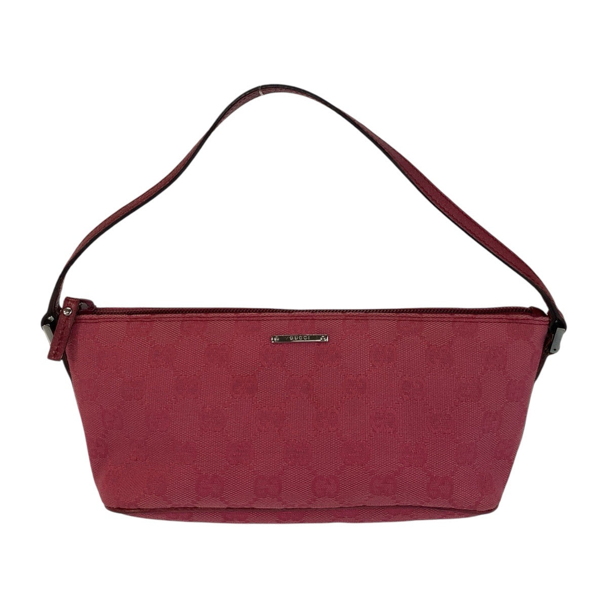15733
GUCCI グッチ ピンク GGキャンバス / レザー 07198 ハンドバッグ アクセサリーポーチ  レディース