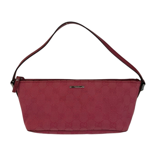 15733
GUCCI グッチ ピンク GGキャンバス / レザー 07198 ハンドバッグ アクセサリーポーチ  レディース