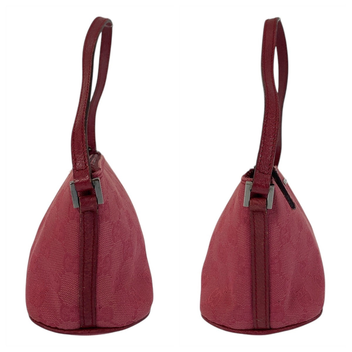 15733
GUCCI グッチ ピンク GGキャンバス / レザー 07198 ハンドバッグ アクセサリーポーチ  レディース