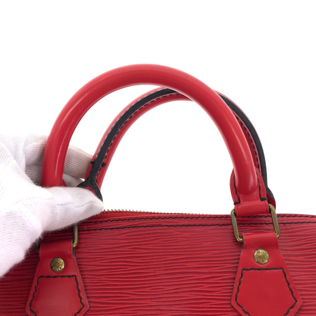 15734
LOUIS VUITTON ルイヴィトン エピ スピーディ 30 カスティリアンレッド ゴールド金具 レザー M43007 ハンドバッグ ミニボストンバッグ  レディース