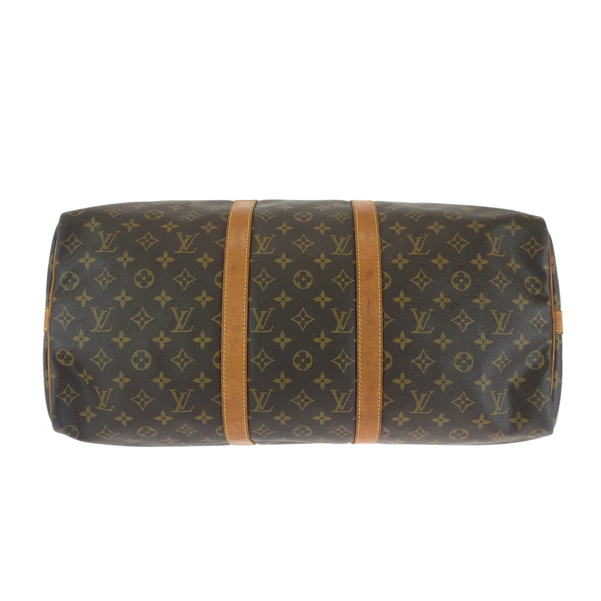 15743
LOUIS VUITTON ルイヴィトン モノグラム キーポル50 バンドリエール ブラウン ゴールド金具 PVC M41416 ボストンバッグ ハンドバッグ  レディース