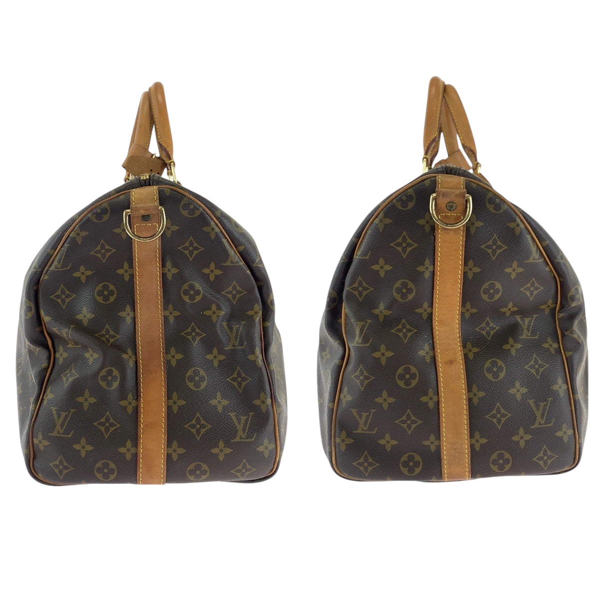 15743
LOUIS VUITTON ルイヴィトン モノグラム キーポル50 バンドリエール ブラウン ゴールド金具 PVC M41416 ボストンバッグ ハンドバッグ  レディース