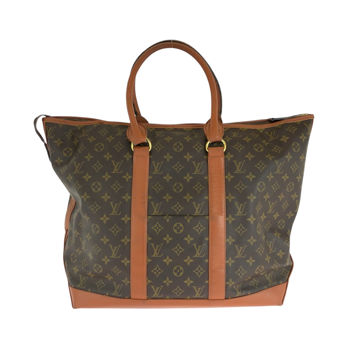 15746
LOUIS VUITTON ルイヴィトン モノグラム サックウィークエンドGM 男女兼用 ブラウン ゴールド金具 PVC M42420 トートバッグ ハンドバッグ  レディース