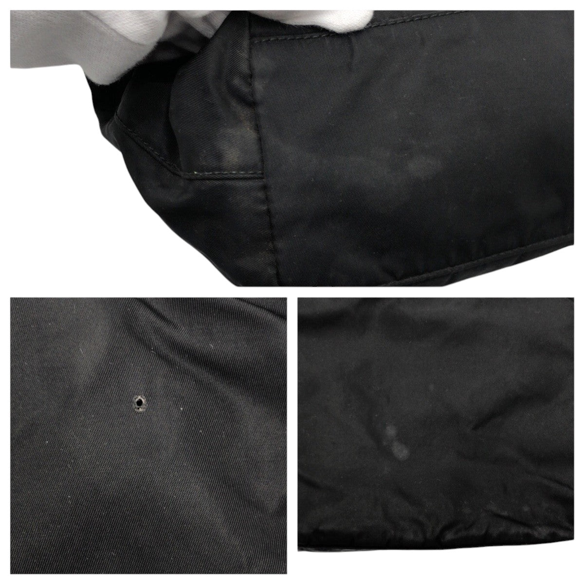 15751
PRADA プラダ テスート 三角ロゴ ブラック 黒 ナイロン トートバッグ ハンドバッグ レディース ABP