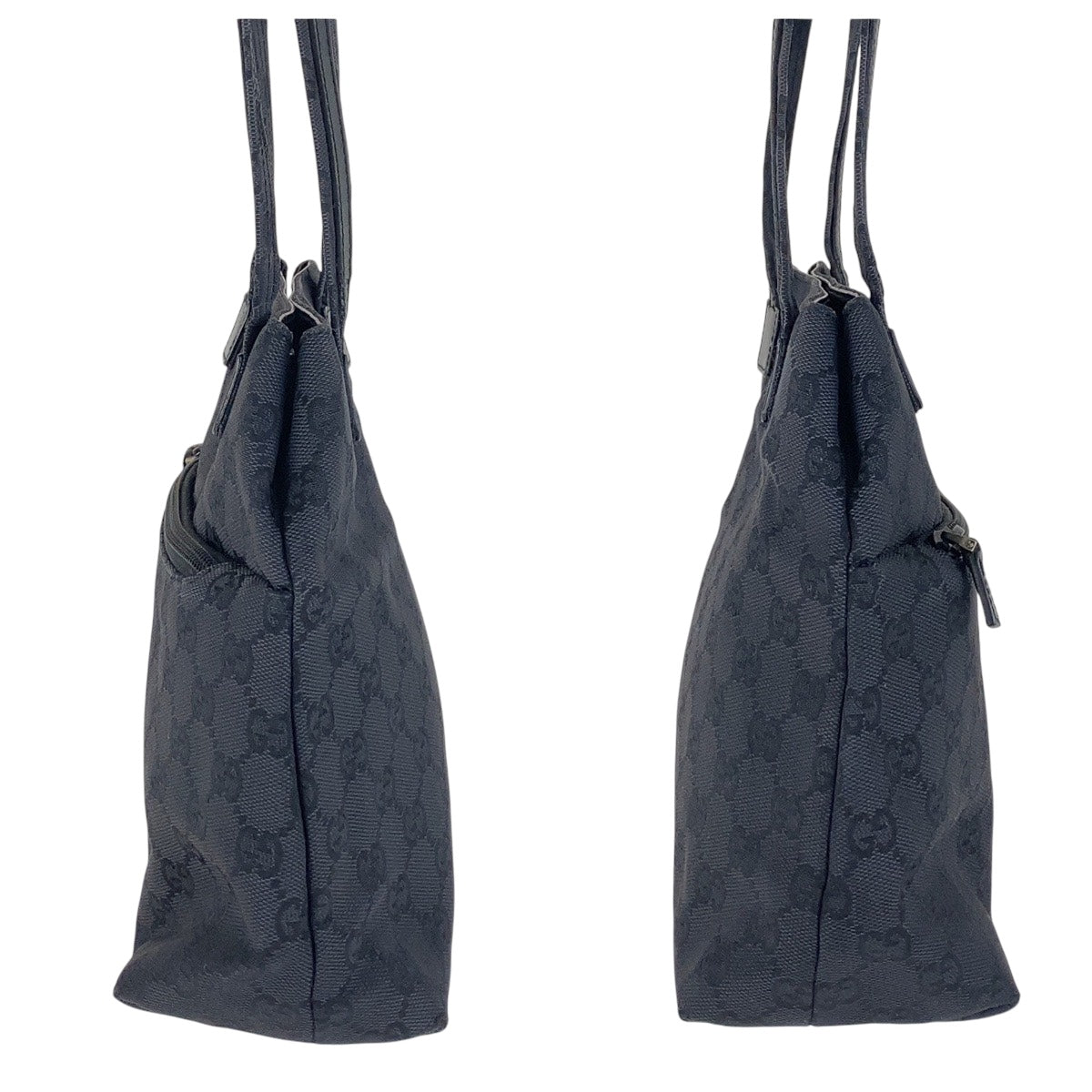 15757
GUCCI グッチ ブラック 黒 シルバー金具 GGキャンバス / レザー 002 1075 ショルダーバッグ  レディース AB18