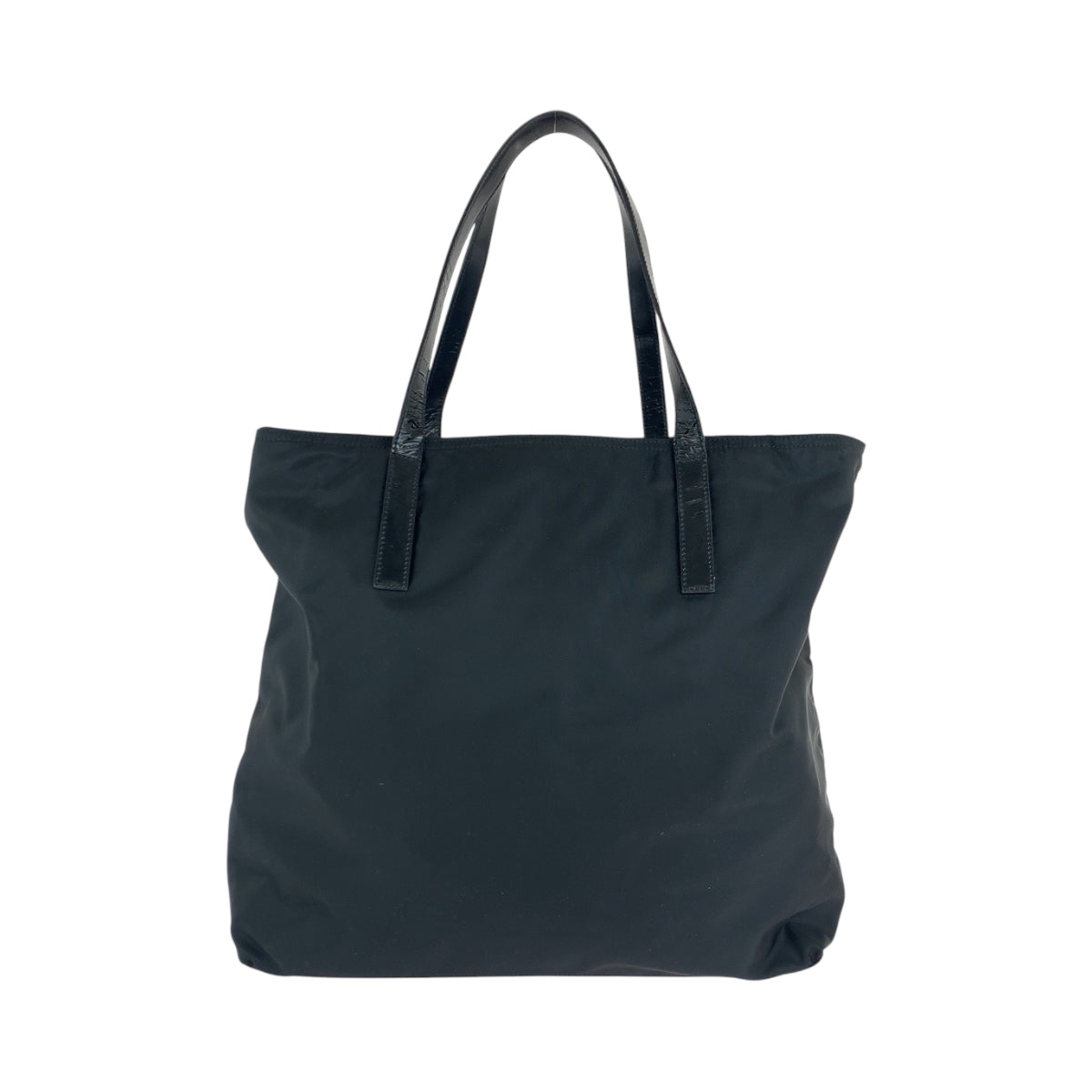 15768
PRADA プラダ テスート 三角ロゴプレート ブラック 黒 シルバー金具 ナイロン トートバッグ ショルダーバッグ  レディース AB32