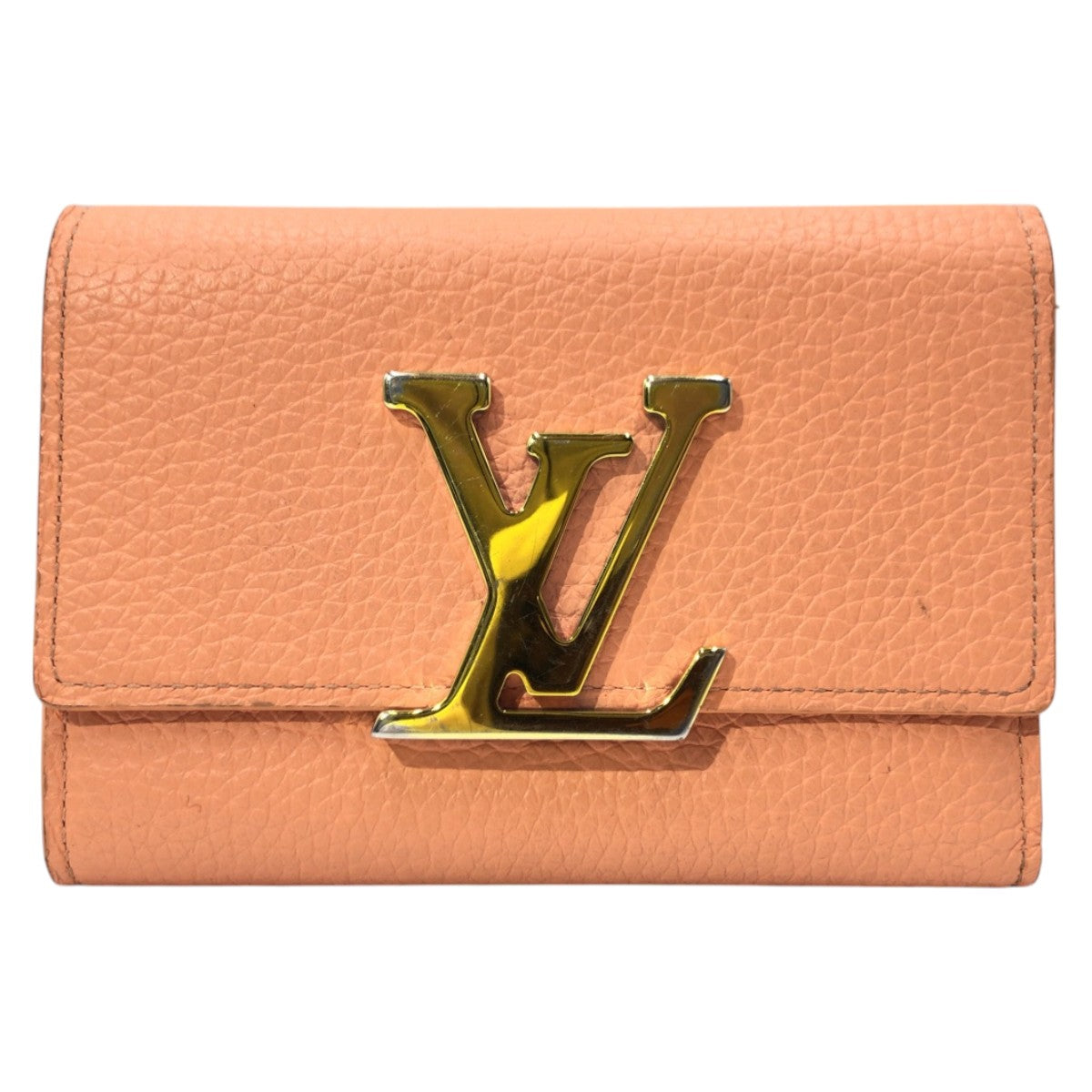 15770
LOUIS VUITTON ルイヴィトン ポルトフォイユ カプシーヌ ベージュ レザー M82149 三つ折り財布 折財布 コンパクトウォレット  レディース