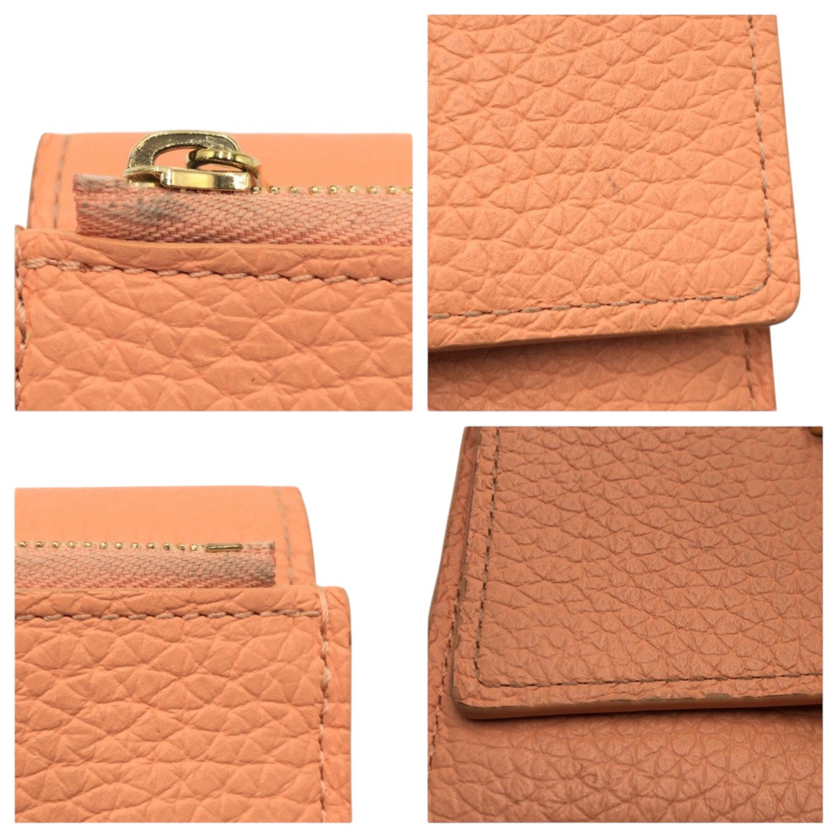 15770
LOUIS VUITTON ルイヴィトン ポルトフォイユ カプシーヌ ベージュ レザー M82149 三つ折り財布 折財布 コンパクトウォレット  レディース