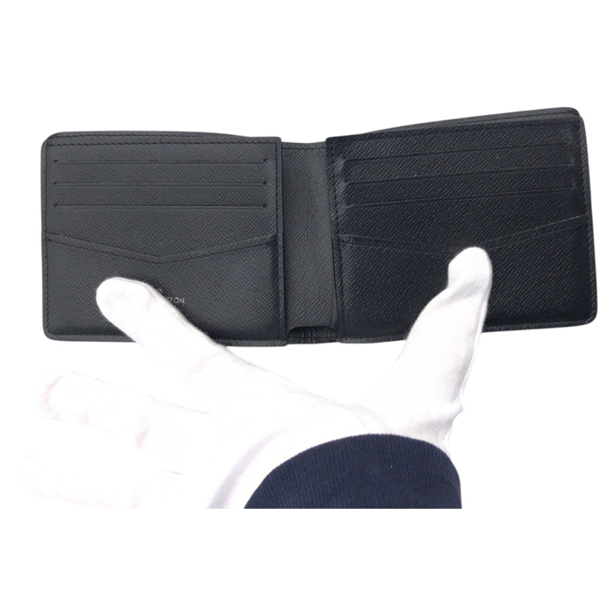 15771
LOUIS VUITTON ルイヴィトン モノグラム ポルトフォイユ スレンダー ブラック 黒 PVC M62294 二つ折り財布 折り財布 コンパクトウォレット  メンズ
