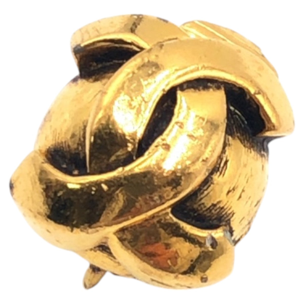 15775
CHANEL Coco Mark Gold Metal Earrings Women's AB8