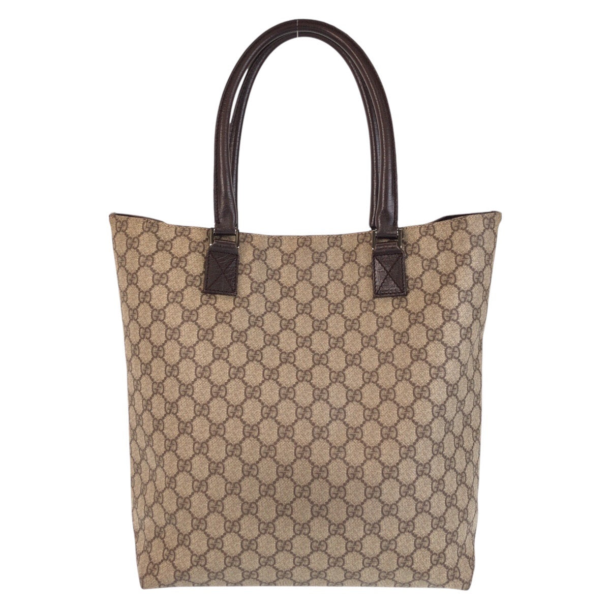 15779
GUCCI グッチ ベージュ ブラウン GGスプリームキャンバス / レザー 131220 トートバッグ ショルダーバッグ  レディース AB27