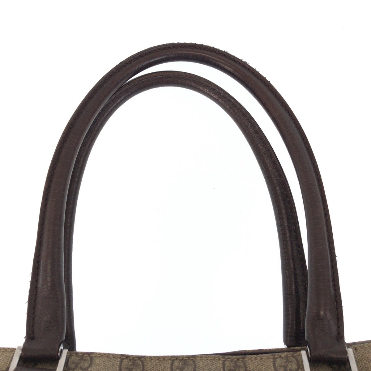 15779
GUCCI グッチ ベージュ ブラウン GGスプリームキャンバス / レザー 131220 トートバッグ ショルダーバッグ  レディース AB27