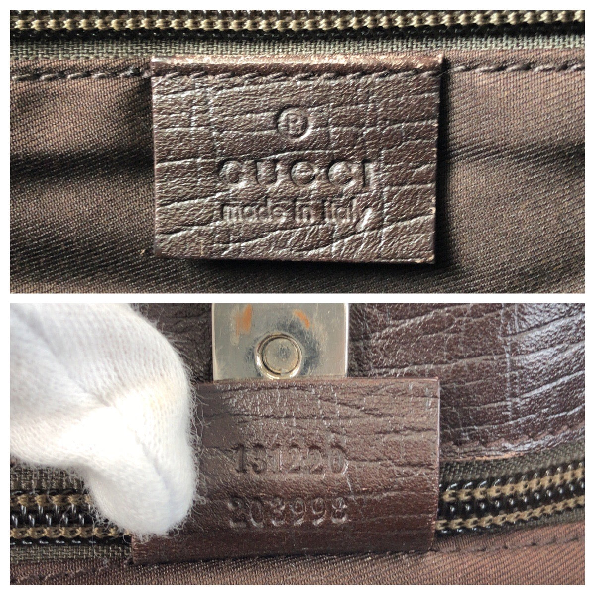 15779
GUCCI グッチ ベージュ ブラウン GGスプリームキャンバス / レザー 131220 トートバッグ ショルダーバッグ  レディース AB27