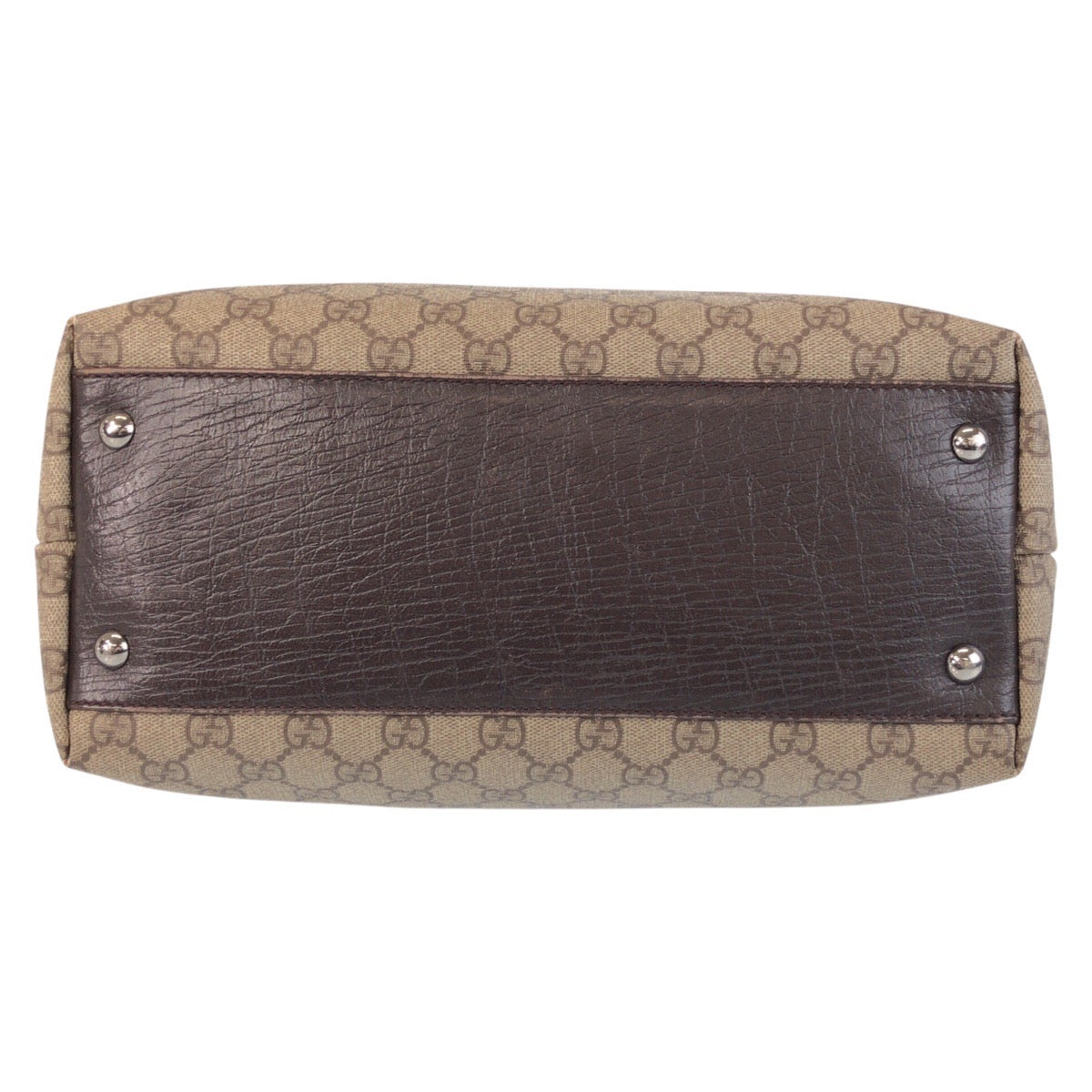 15779
GUCCI グッチ ベージュ ブラウン GGスプリームキャンバス / レザー 131220 トートバッグ ショルダーバッグ  レディース AB27