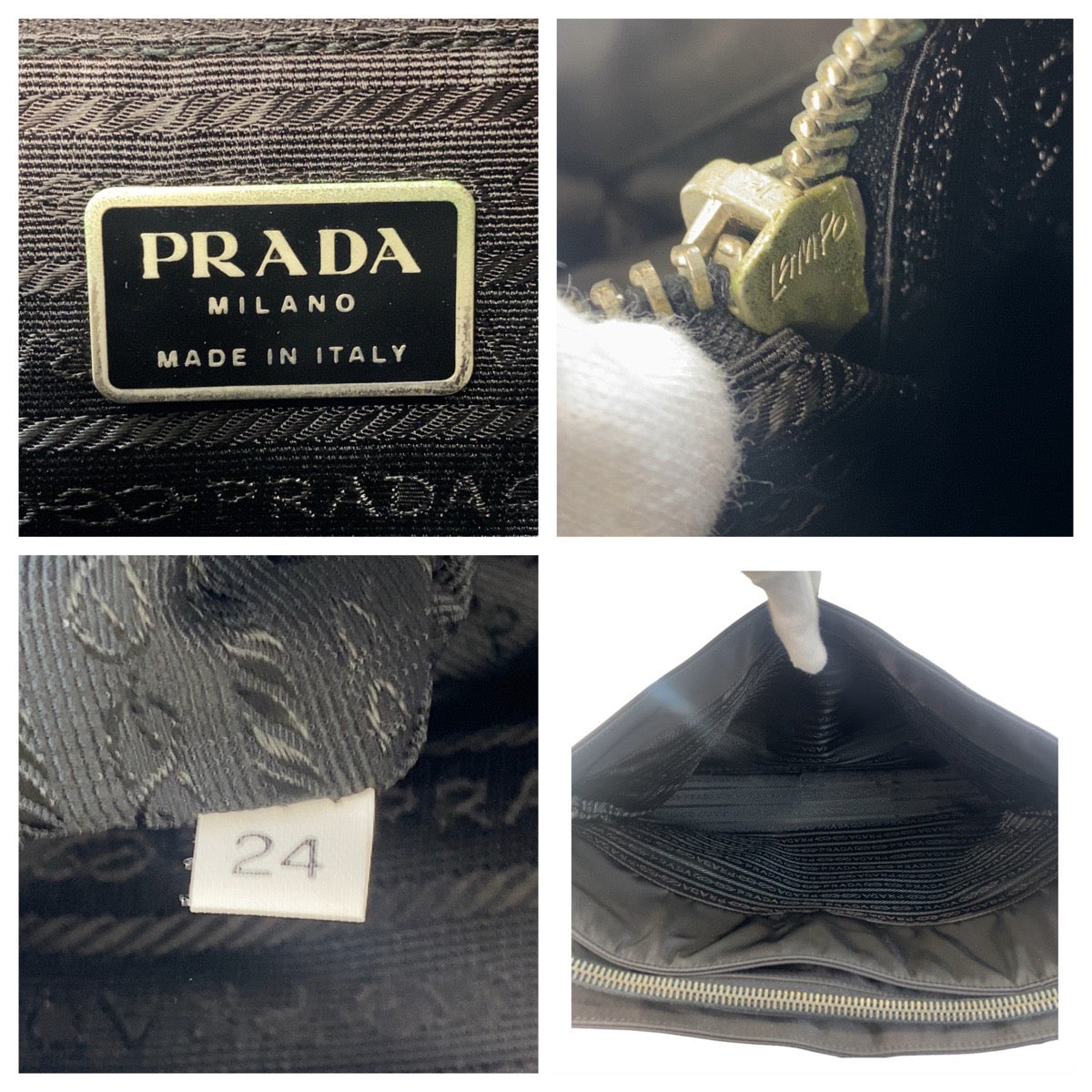 15781
 PRADA Prada Tessuto Black Silver Hardware Nylon/Leather Business Bag Briefcase Men's