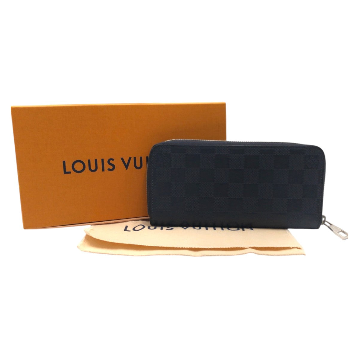 15790
LOUIS VUITTON ルイヴィトン ダミエ アンフィニ ジッピーウォレット ヴェルティカル ネイビー PVC N63549 長財布 ロングウォレット  メンズ