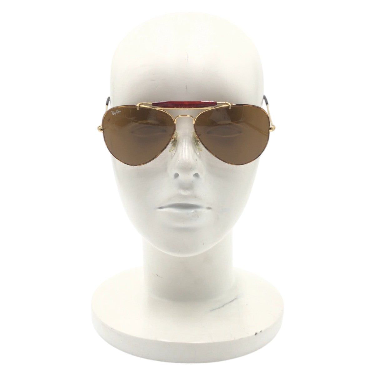 15795
 Ray-Ban Vintage B&amp;L Aviator Gold Brown Metal Sunglasses Unisex Teardrop Men's