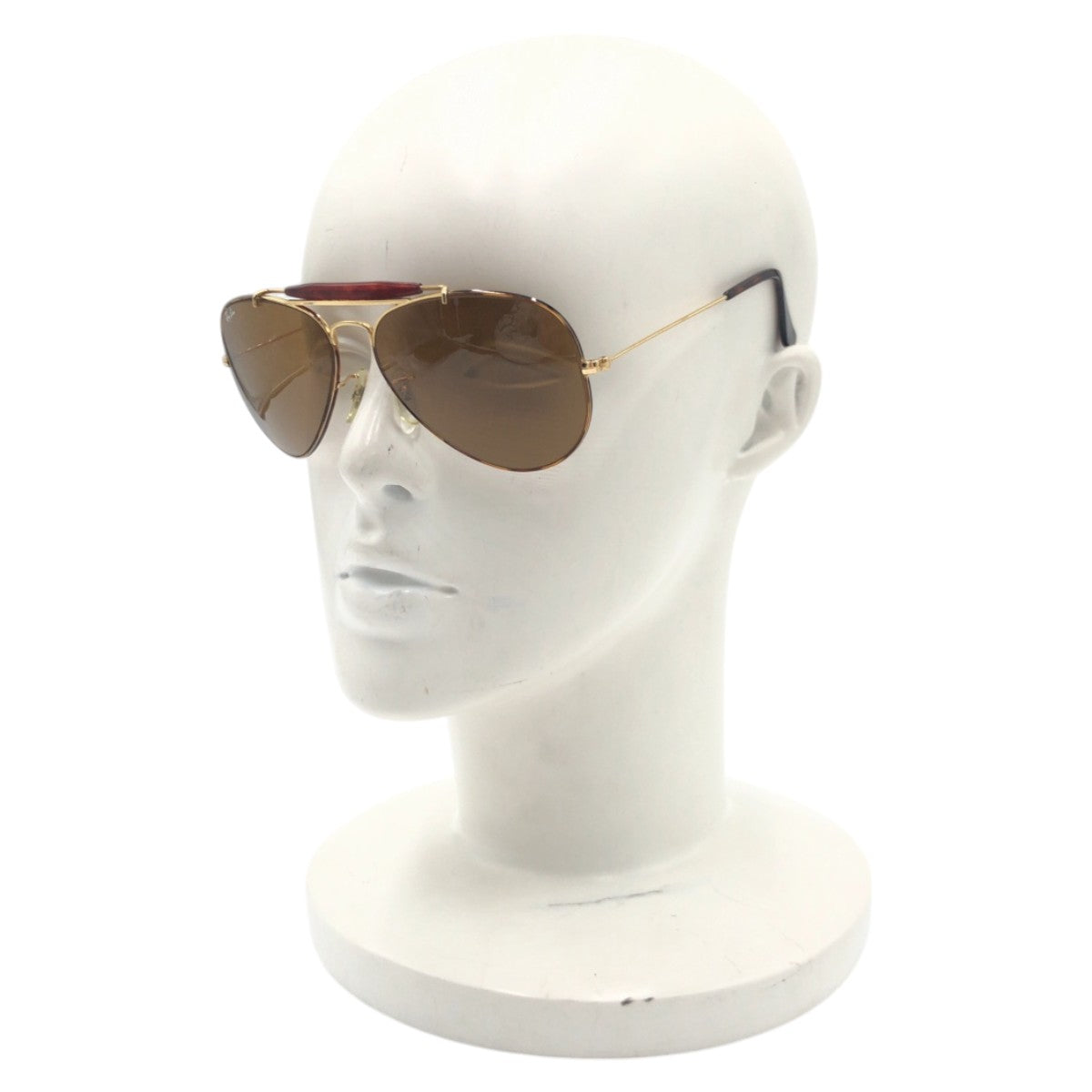 15795
 Ray-Ban Vintage B&amp;L Aviator Gold Brown Metal Sunglasses Unisex Teardrop Men's