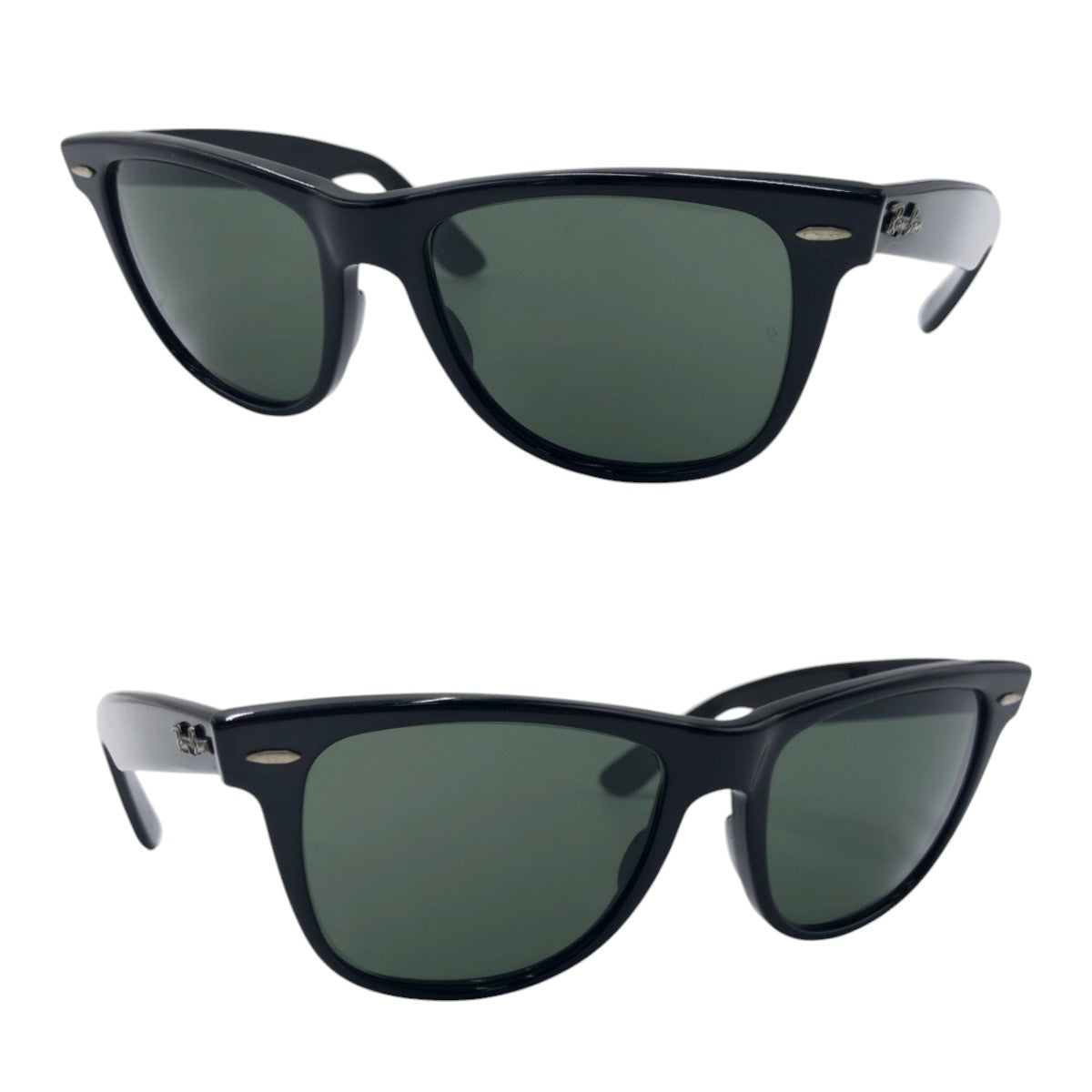 15796
Ray-Ban レイバン B&L ボシュロム ウェイファーラー ブラック 黒 プラスチック サングラス 男女兼用 ウェリントン  レディース