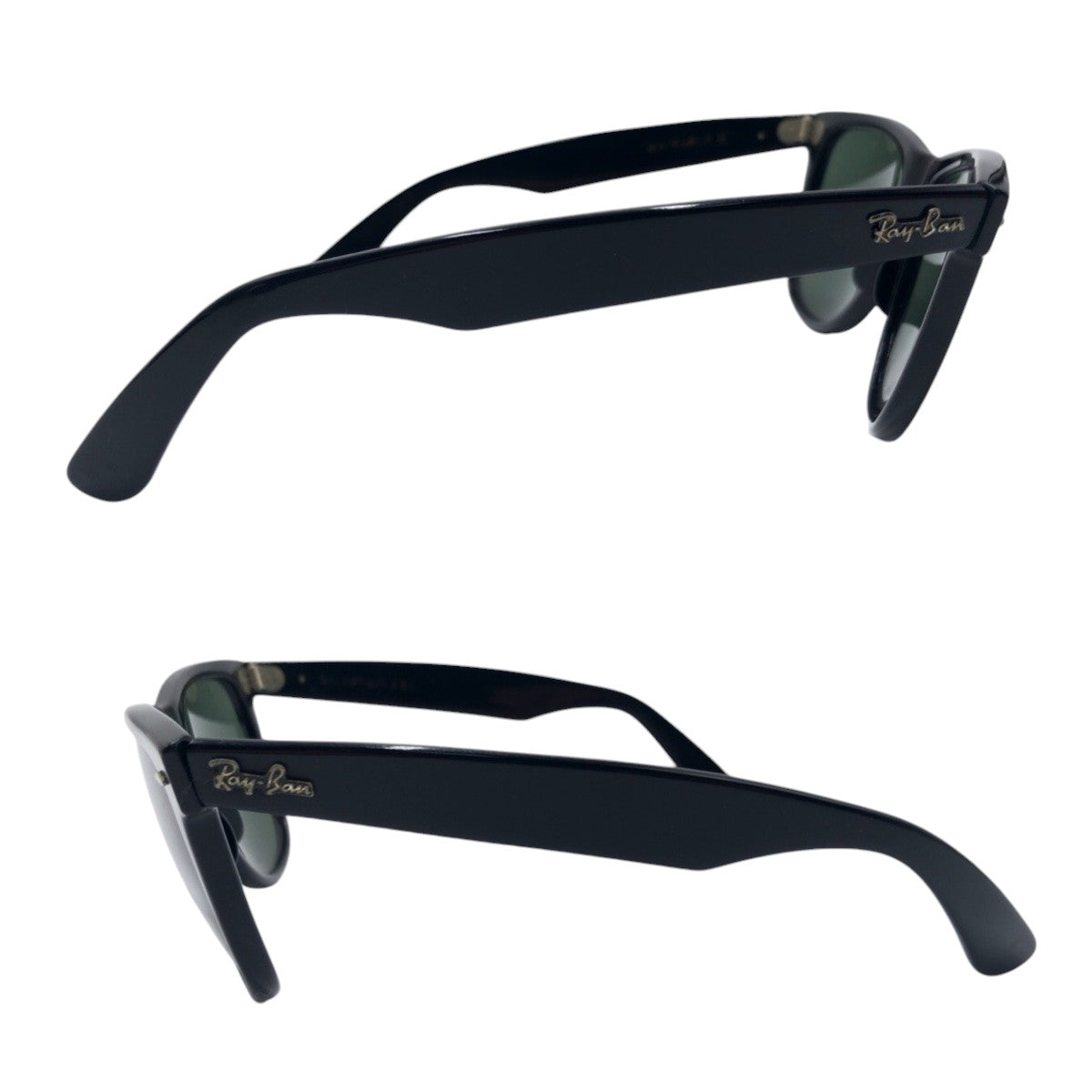 15796
Ray-Ban レイバン B&L ボシュロム ウェイファーラー ブラック 黒 プラスチック サングラス 男女兼用 ウェリントン  レディース