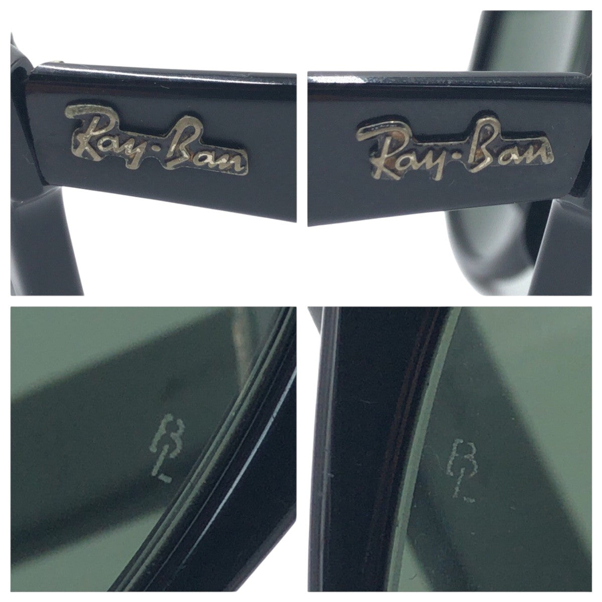 15796
Ray-Ban レイバン B&L ボシュロム ウェイファーラー ブラック 黒 プラスチック サングラス 男女兼用 ウェリントン  レディース