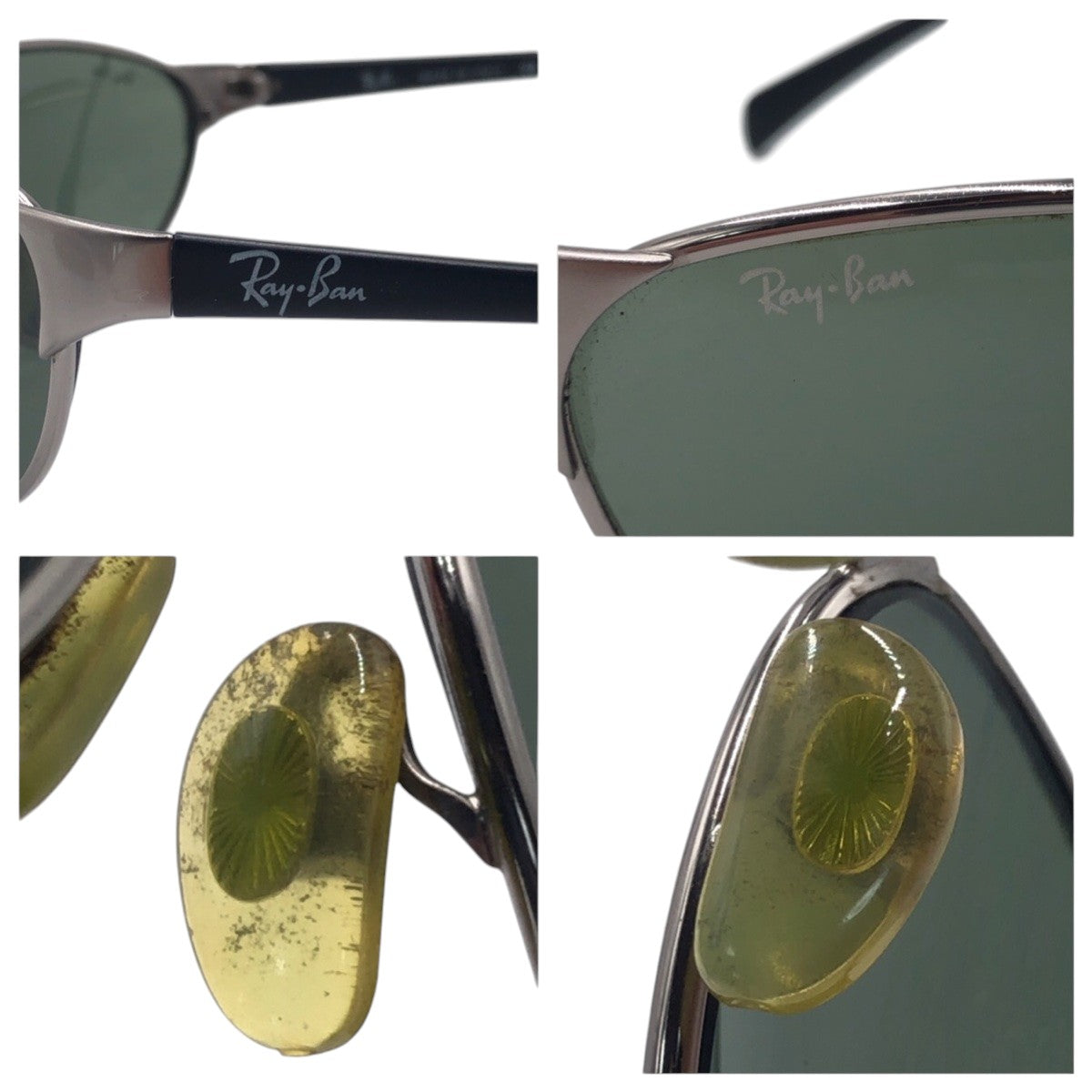15797
Ray-Ban レイバン シルバー グリーン メタル W3061 サングラス 男女兼用 オーバル  メンズ