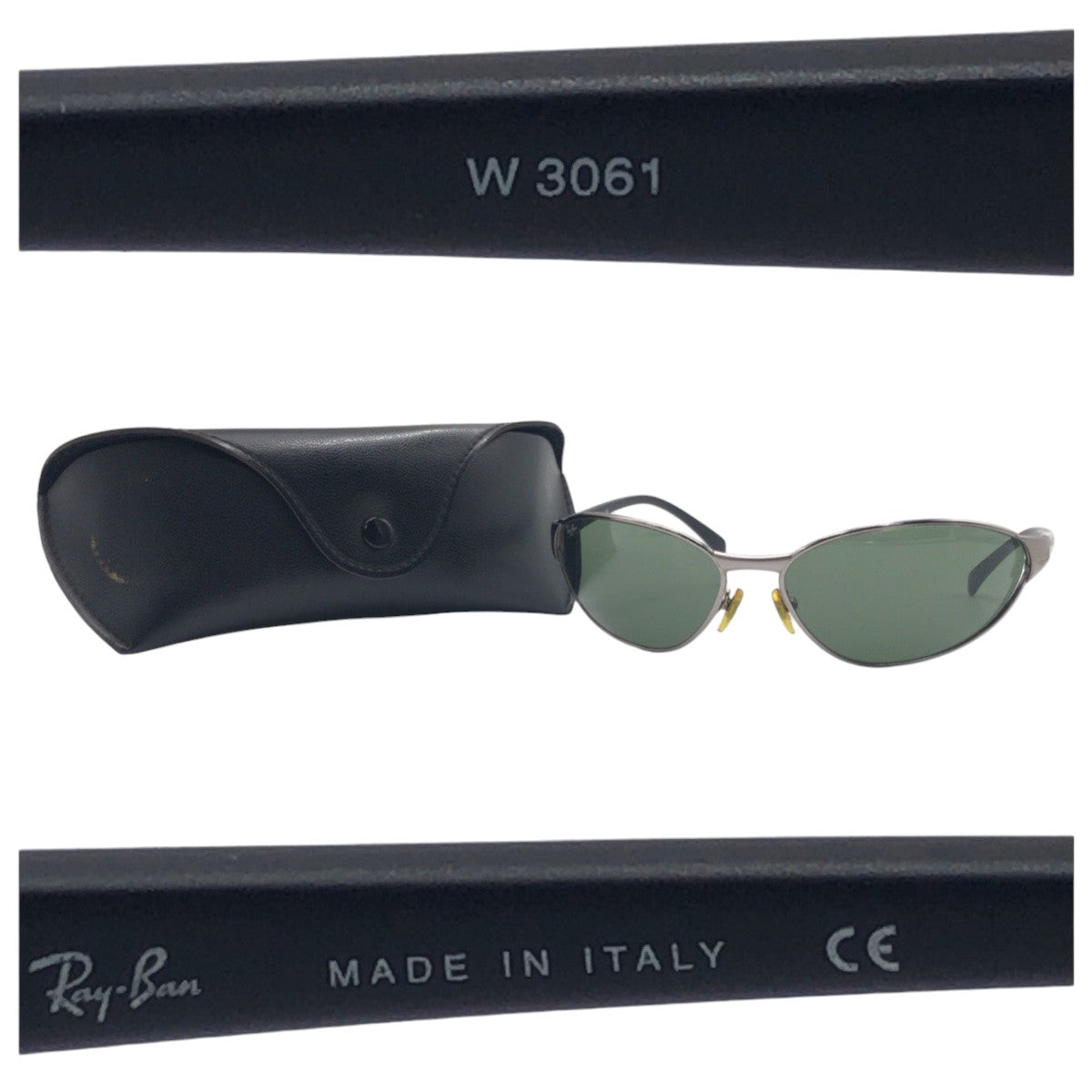 15797
Ray-Ban レイバン シルバー グリーン メタル W3061 サングラス 男女兼用 オーバル  メンズ