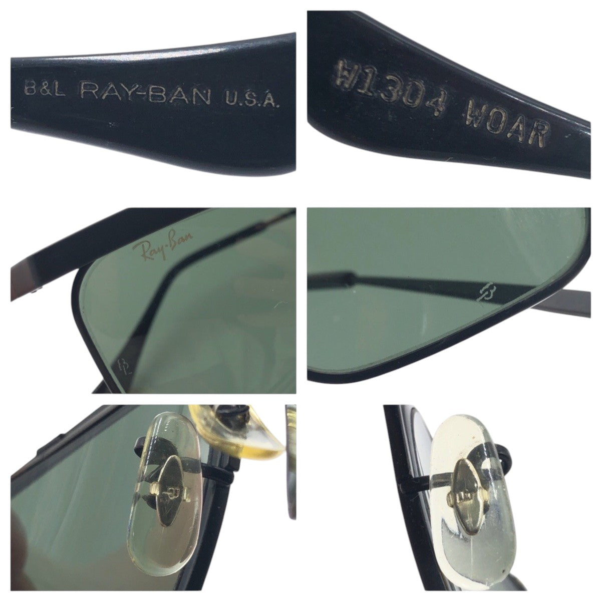 15800
Ray-Ban レイバン ヴィンテージ B&L ボシュロム OLYMPIAN DX ブラック 黒 メタル W1304 WOAR サングラス 男女兼用 スクエア  メンズ