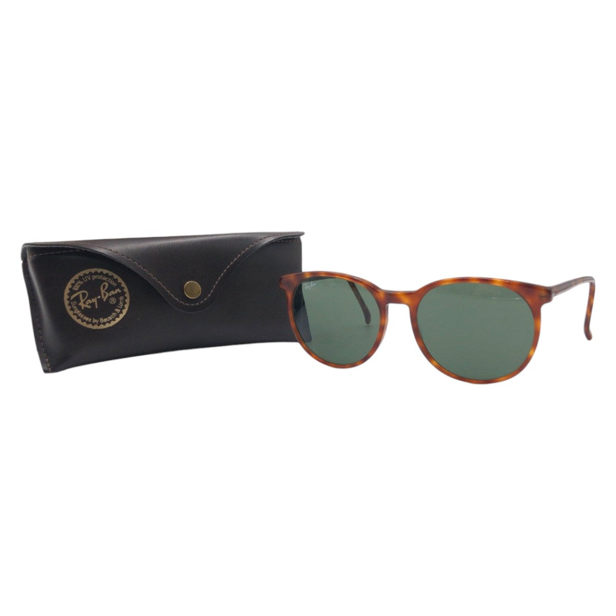 15803
 Ray-Ban Vintage B&amp;L STYLE C Brown Plastic Sunglasses Unisex Wellington Men's